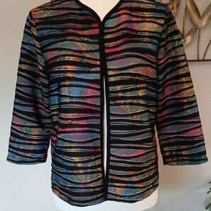 Multicolor Striped Jacket / Clara sun Woo - Sz S